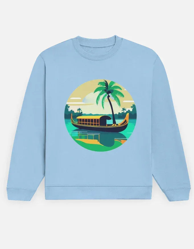 Kerala Backwaters Sweatshirt - VIVA ENTERPRISES 