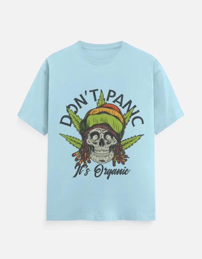 Dont Panic Printed Classic Crew T-Shirt - VIVA ENTERPRISES 