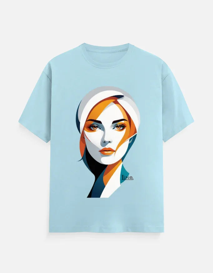 Modern Minimalist Woman Portrait Graphic T-Shir - VIVA ENTERPRISES 