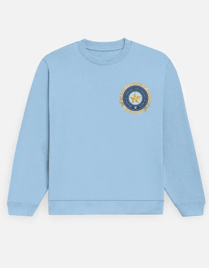 Team India Spirit Tee | Classic Logo Fan Wear Unisex Sweatshirt - VIVA ENTERPRISES 