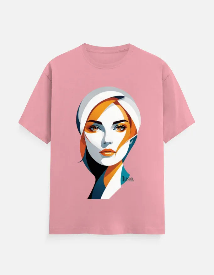 Modern Minimalist Woman Portrait Graphic T-Shir - VIVA ENTERPRISES 