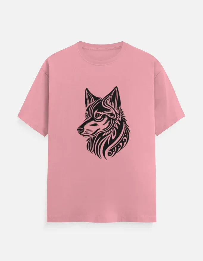 Wolf Head Maori Style Graphic T-Shirt - VIVA ENTERPRISES 