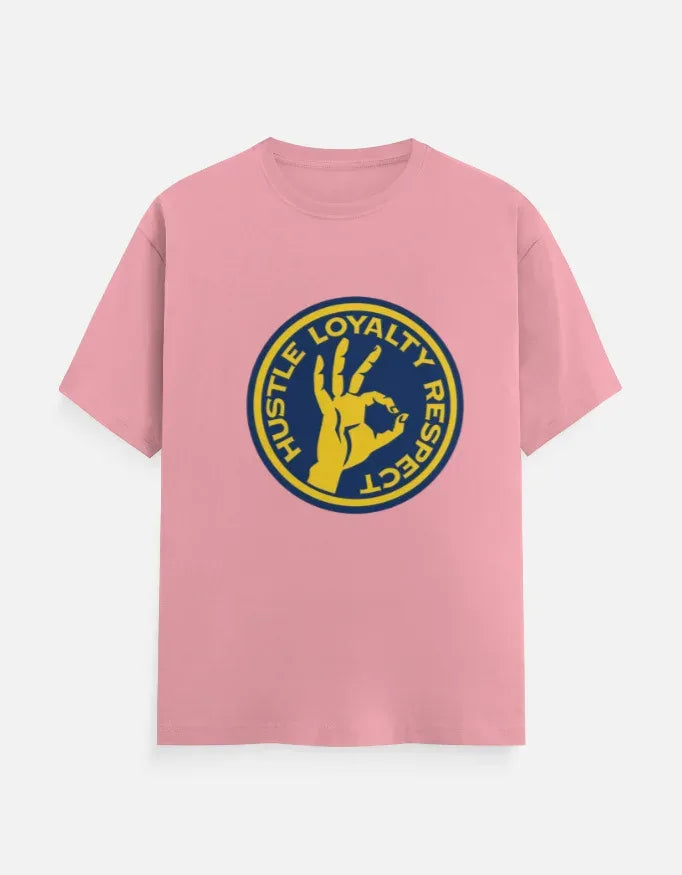 The Respect Emblem Tee – Hustle & Loyalty Graphic in Yellow and Blue - VIVA ENTERPRISES 