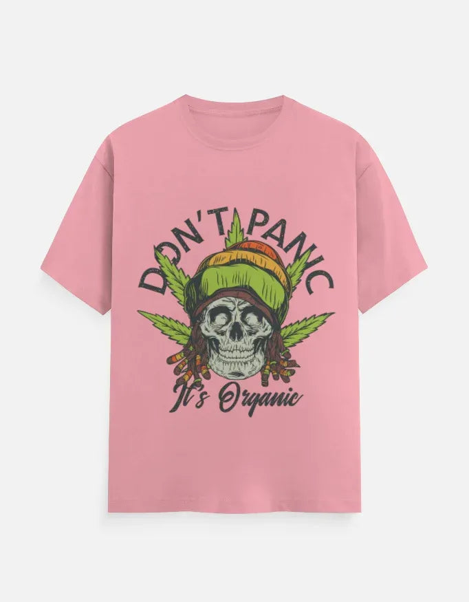 Dont Panic Printed Classic Crew T-Shirt - VIVA ENTERPRISES 