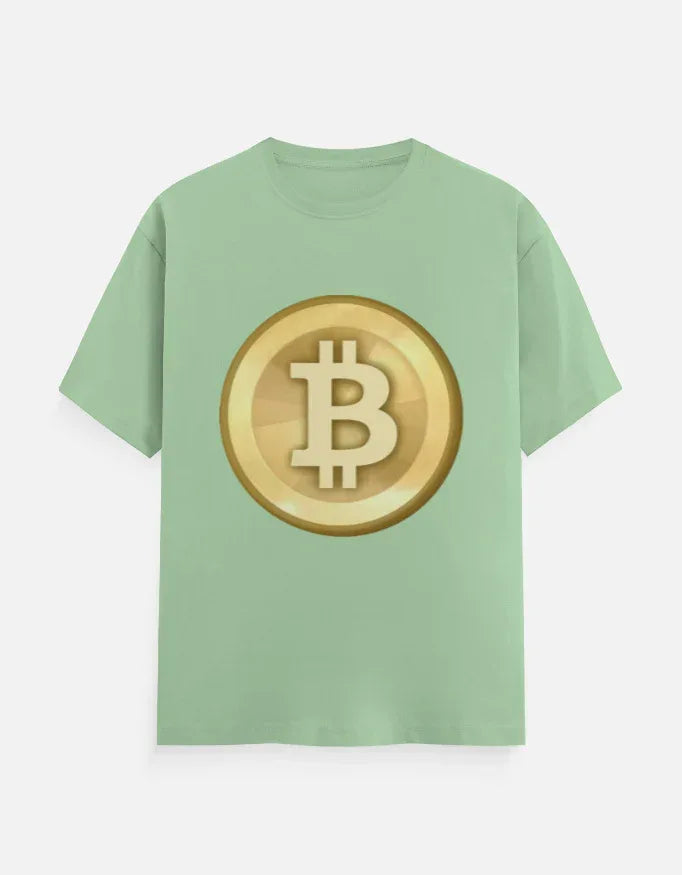 Cryptocurrency Bitcoin Coin Graphic T-Shirt - VIVA ENTERPRISES 