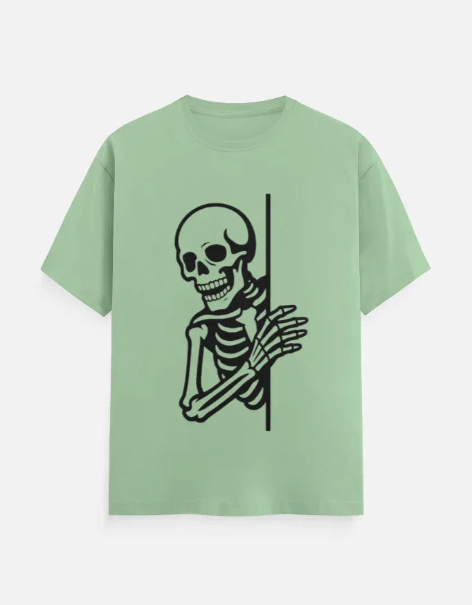 Skeleton Graphic T-Shirt | Creepy Skull Design Tee - VIVA ENTERPRISES 