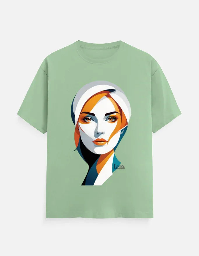 Modern Minimalist Woman Portrait Graphic T-Shir - VIVA ENTERPRISES 