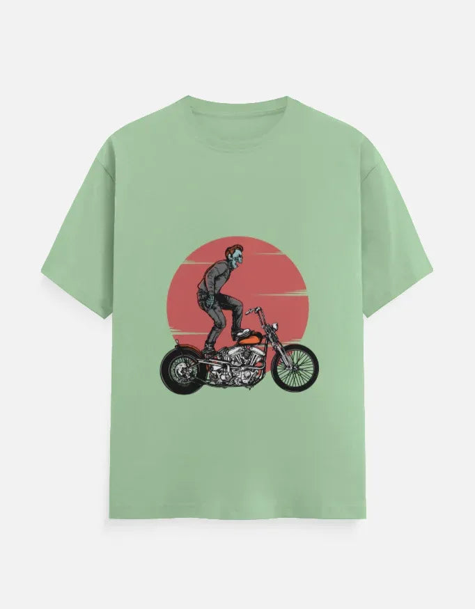 Motorcycle Rider T-Shirt Crew T-Shirt - VIVA ENTERPRISES 