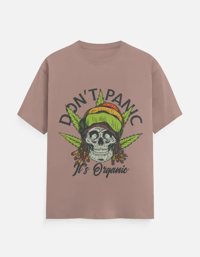 Dont Panic Printed Classic Crew T-Shirt - VIVA ENTERPRISES 