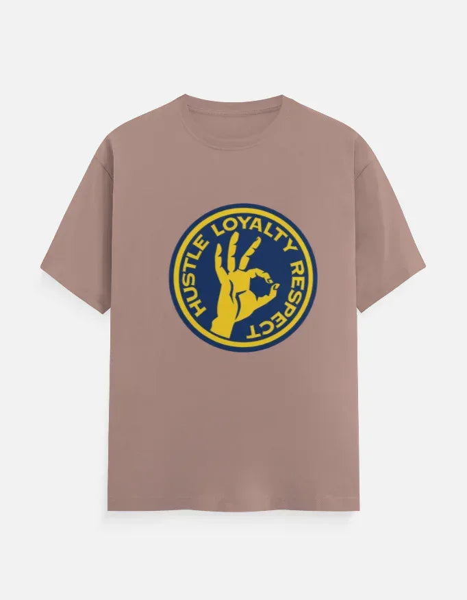 The Respect Emblem Tee – Hustle & Loyalty Graphic in Yellow and Blue - VIVA ENTERPRISES 