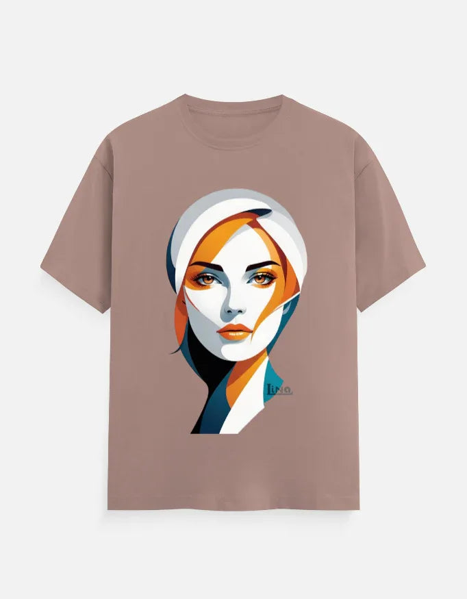 Modern Minimalist Woman Portrait Graphic T-Shir - VIVA ENTERPRISES 