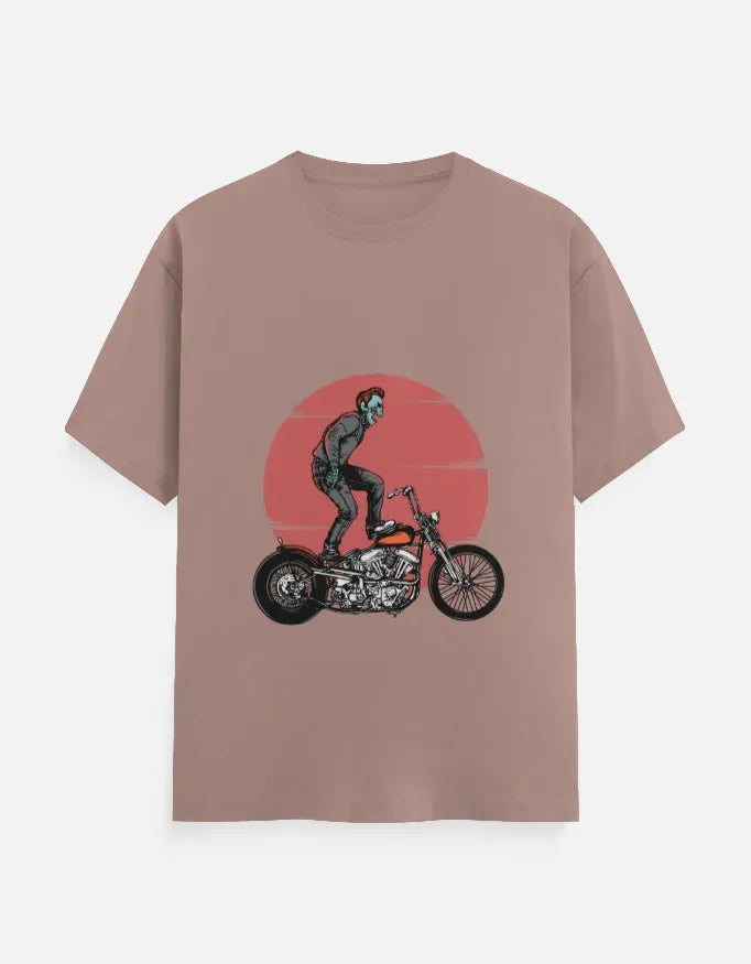 Motorcycle Rider T-Shirt Crew T-Shirt - VIVA ENTERPRISES 
