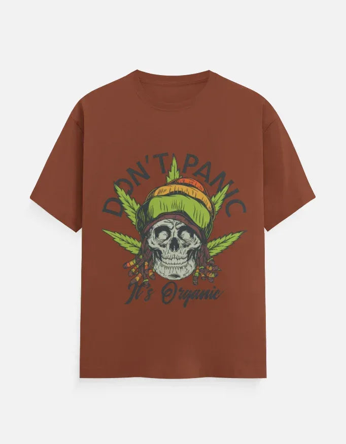 Dont Panic Printed Classic Crew T-Shirt - VIVA ENTERPRISES 