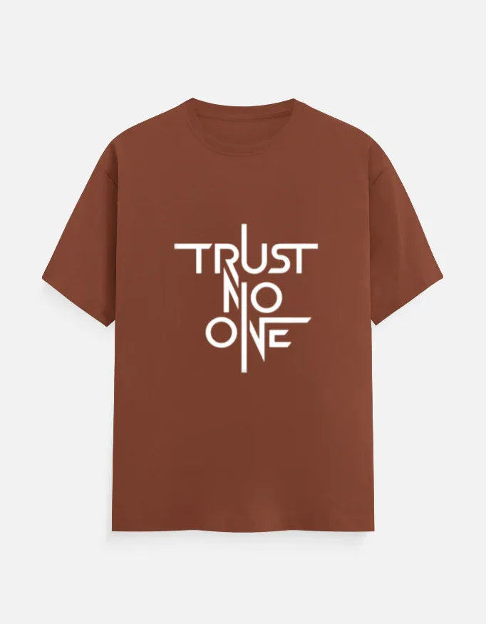 Trust No One Graphic Printed Men's T-Shirt | Premium Cotton - VIVA ENTERPRISES 