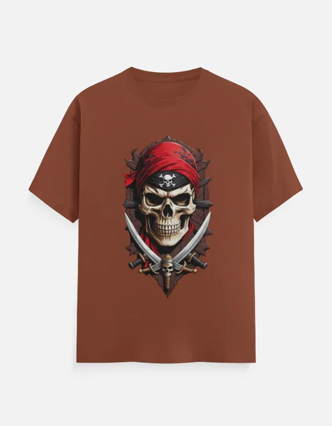 Men’s Urban Pirate Skull Graphic T-Shirt - VIVA ENTERPRISES 