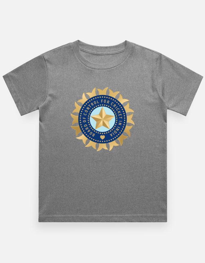 Official India Cricket Jersey Style T-Shirt Boy's Crew Neck T-Shirt - VIVA ENTERPRISES 