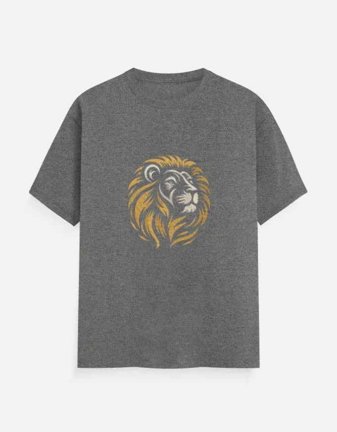Lion Face Classic Crew T-Shirt - VIVA ENTERPRISES 