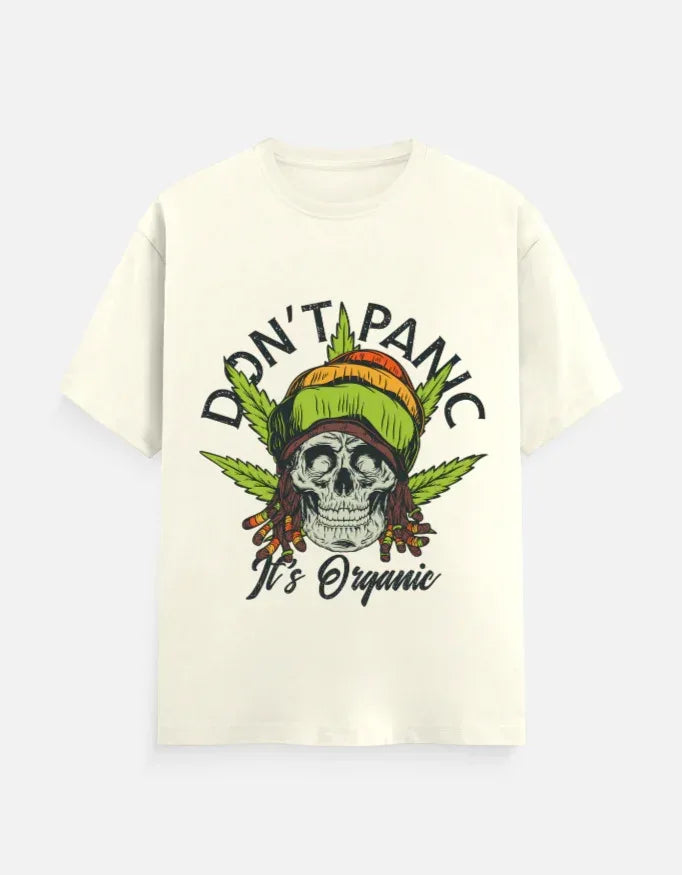 Dont Panic Printed Classic Crew T-Shirt - VIVA ENTERPRISES 