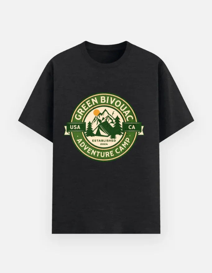 Advanture camp Printed Basic T-Shirt - VIVA ENTERPRISES 