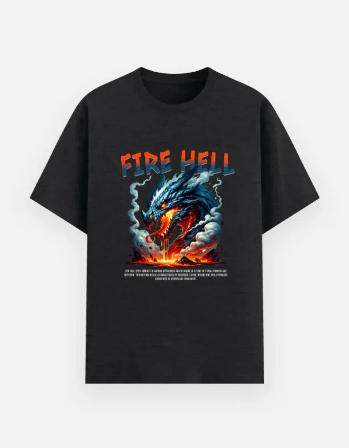 The Infernal Dragon Heavy Metal Tee - VIVA ENTERPRISES 