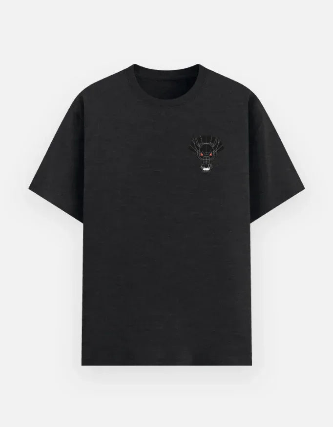 White T-Shirt with Small Dark Elephant Graphic - VIVA ENTERPRISES 