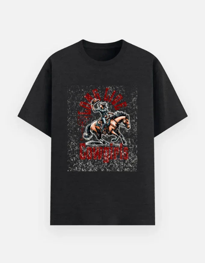 Wild Cowboy Bucking Bronc Rodeo T-Shirt - VIVA ENTERPRISES 