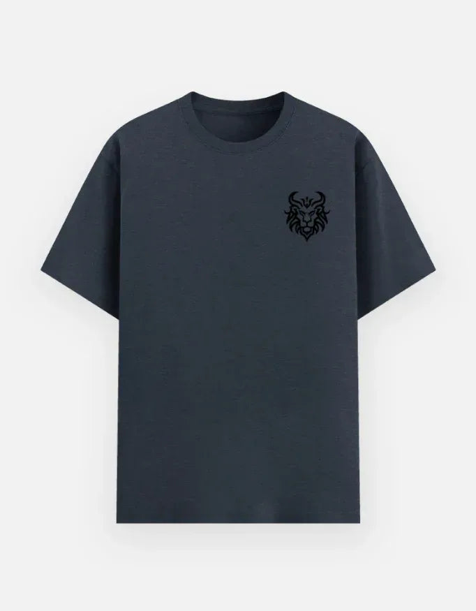 Horned Lion/Mythical Beast Pocket Print Tee - VIVA ENTERPRISES 