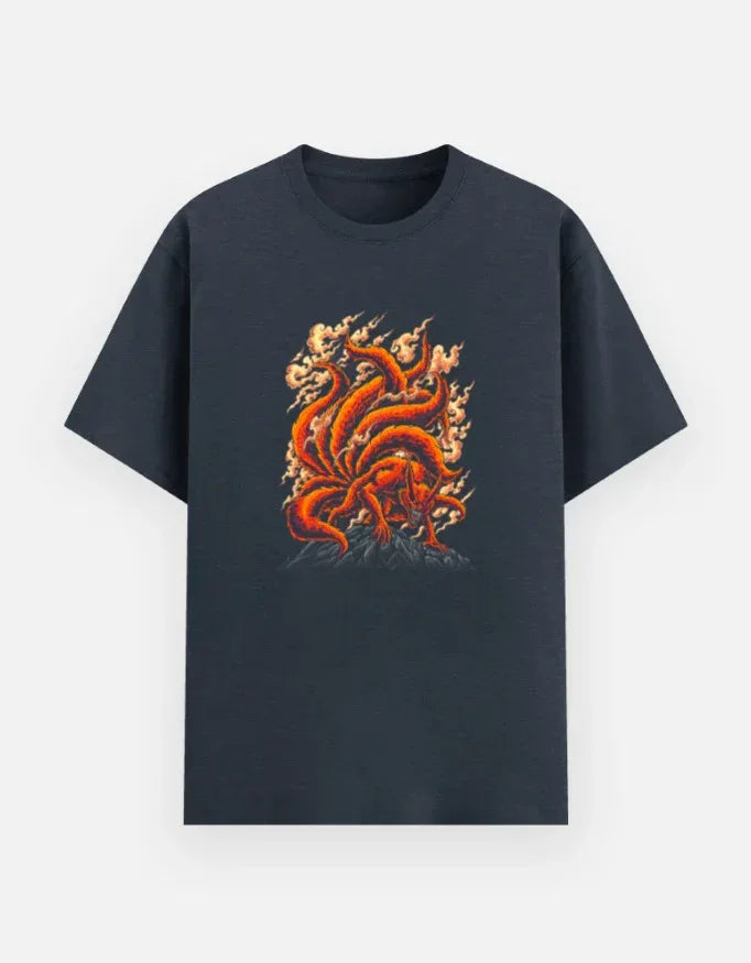 Kurama The Nine-Tailed Fox Demon T-Shirt - VIVA ENTERPRISES 
