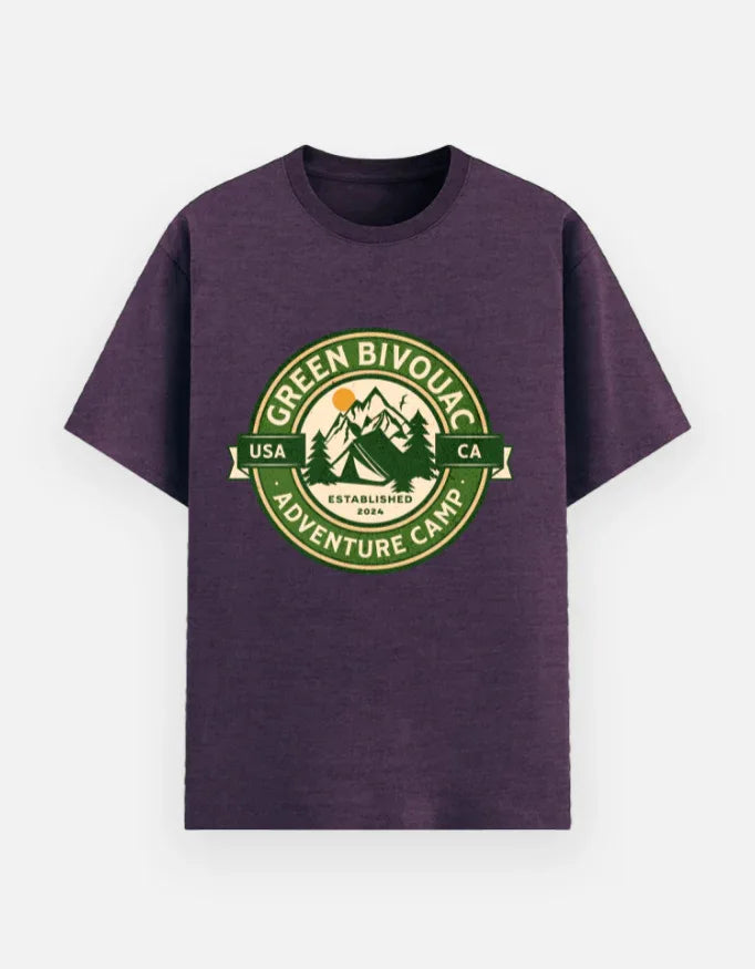 Advanture camp Printed Basic T-Shirt - VIVA ENTERPRISES 