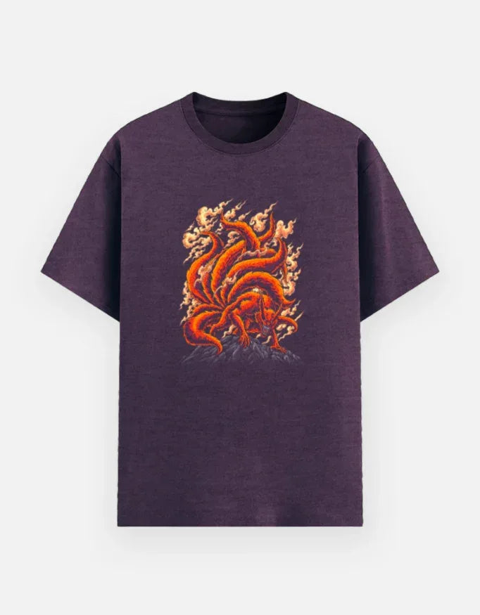 Kurama The Nine-Tailed Fox Demon T-Shirt - VIVA ENTERPRISES 