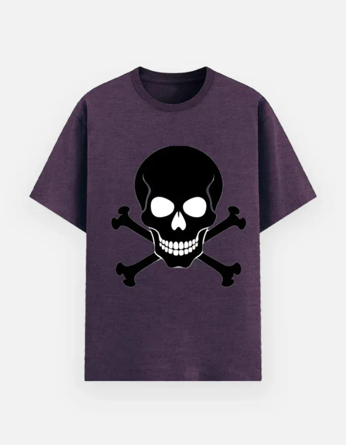 classic Jolly Roger (skull and crossbones) graphic printed T-Shirt - VIVA ENTERPRISES 