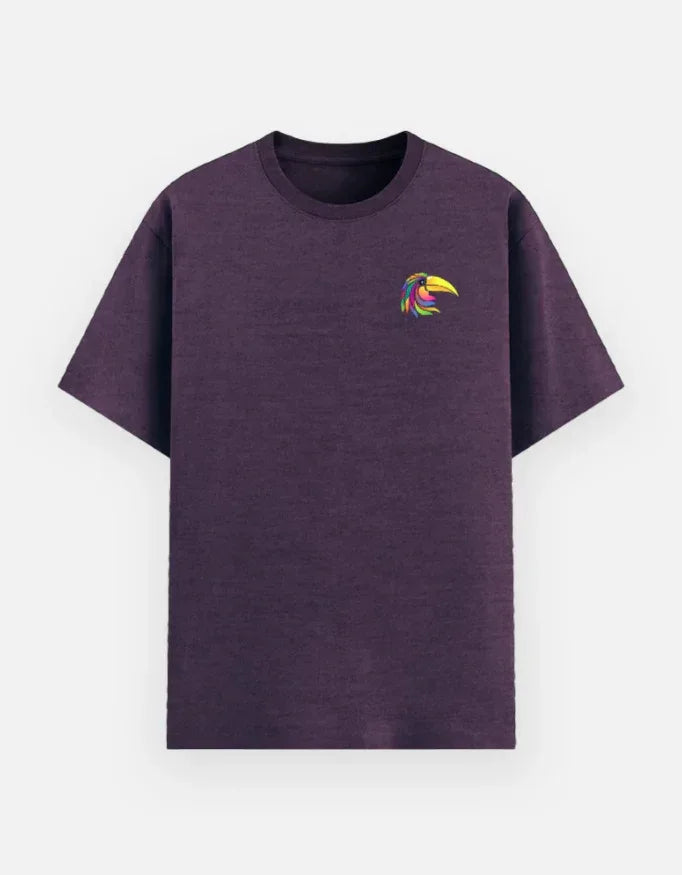 Stylized Exotic Bird Minimalist T-Shirt - VIVA ENTERPRISES 