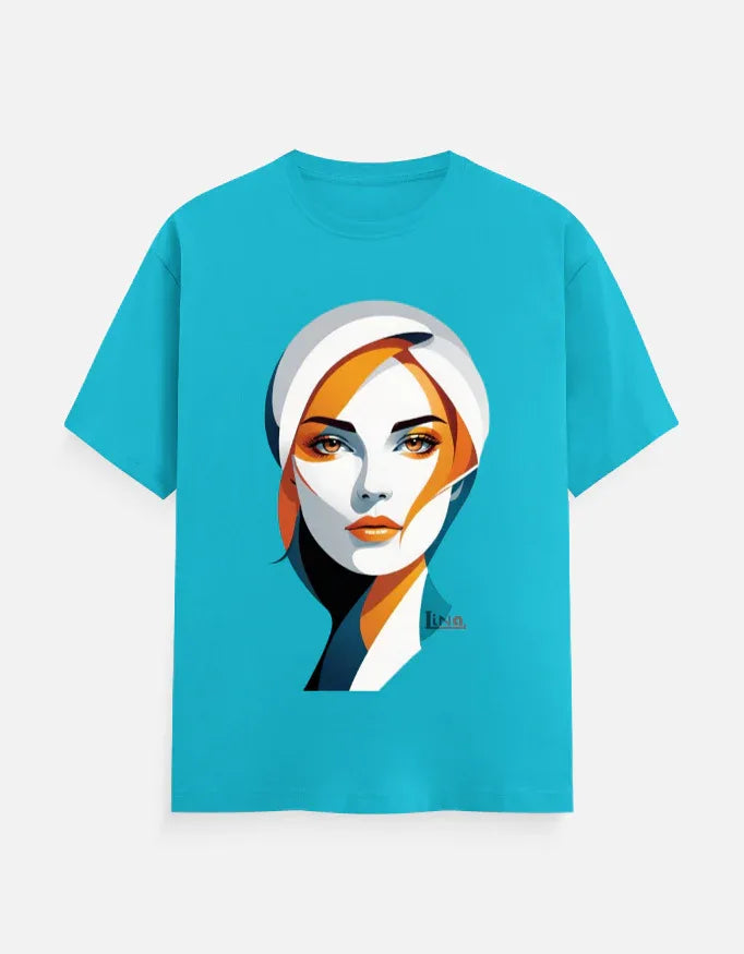 Modern Minimalist Woman Portrait Graphic T-Shir - VIVA ENTERPRISES 
