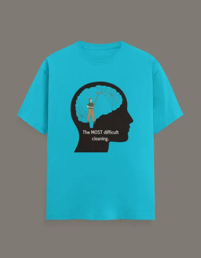 Mind Cleaning Motivational Graphic T-Shirt - VIVA ENTERPRISES 