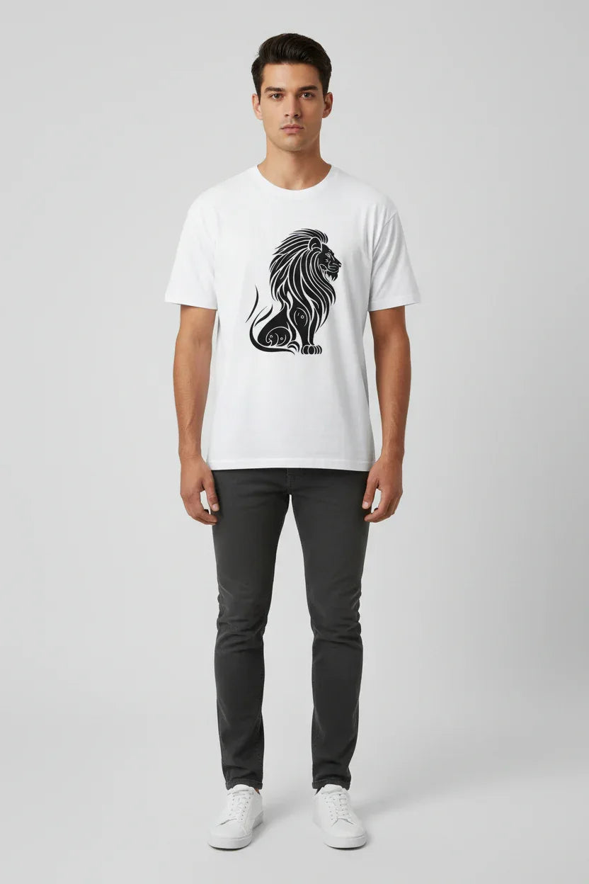 Tribal Lion T-Shirt- T-Shirt - VIVA ENTERPRISES 