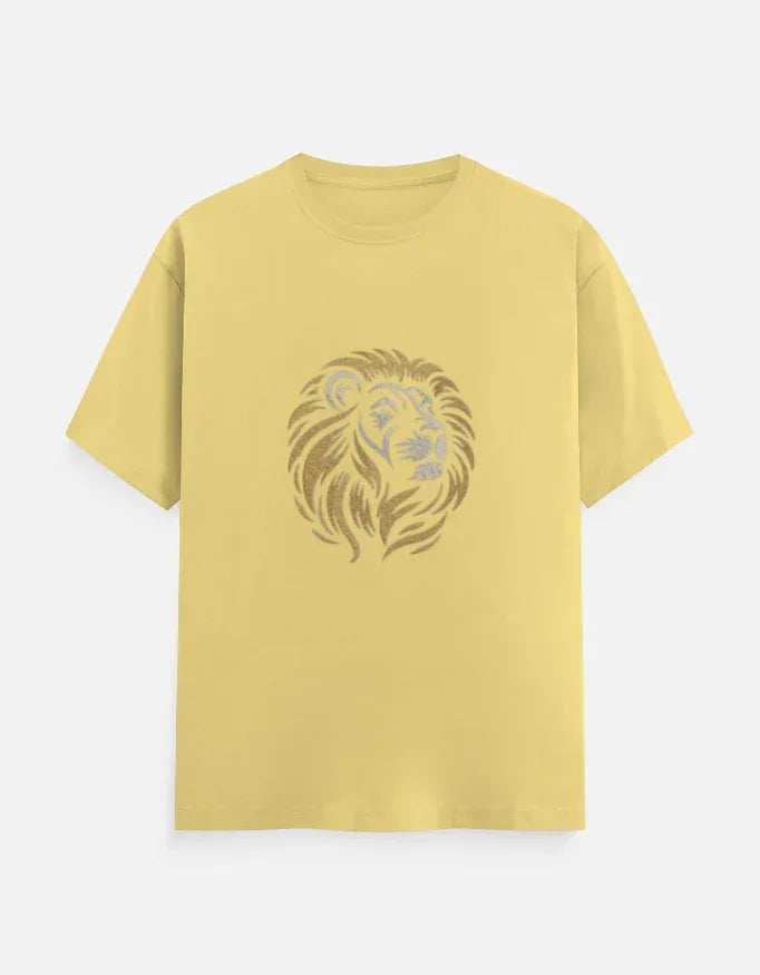 Lion Face Classic Crew T-Shirt - VIVA ENTERPRISES 