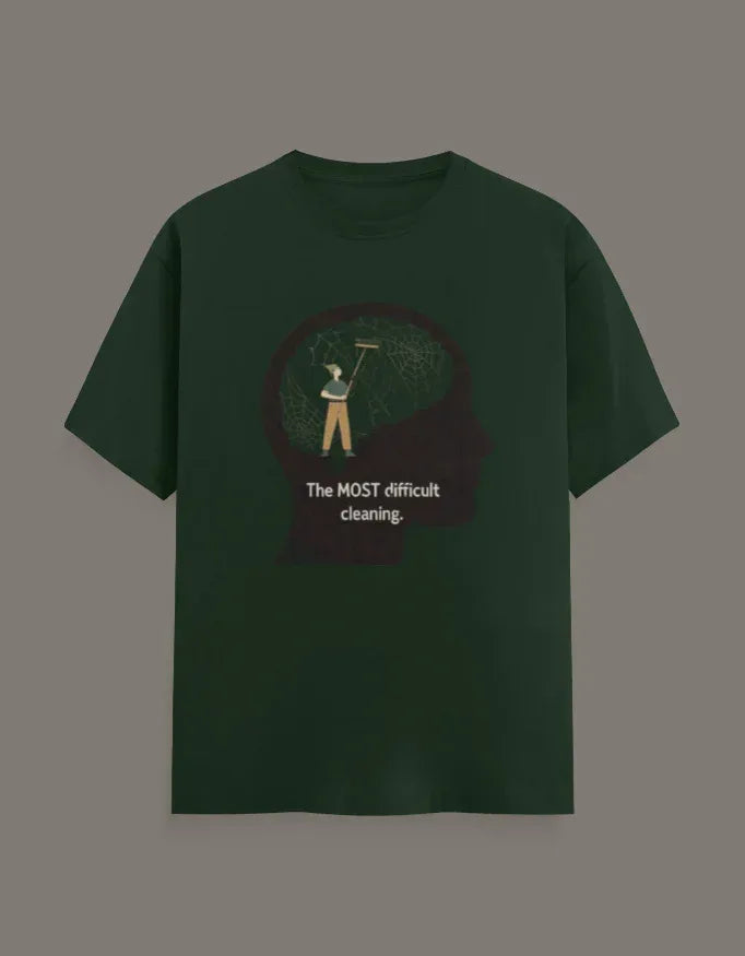 Mind Cleaning Motivational Graphic T-Shirt - VIVA ENTERPRISES 