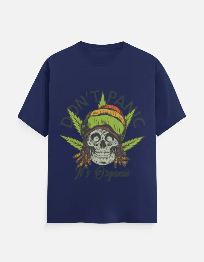 Dont Panic Printed Classic Crew T-Shirt - VIVA ENTERPRISES 