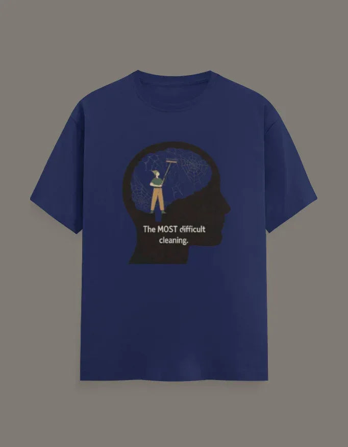 Mind Cleaning Motivational Graphic T-Shirt - VIVA ENTERPRISES 