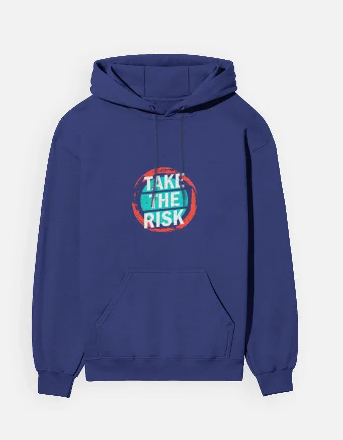 Dark 'Take The Risk' Graphic Hoodie - VIVA ENTERPRISES 