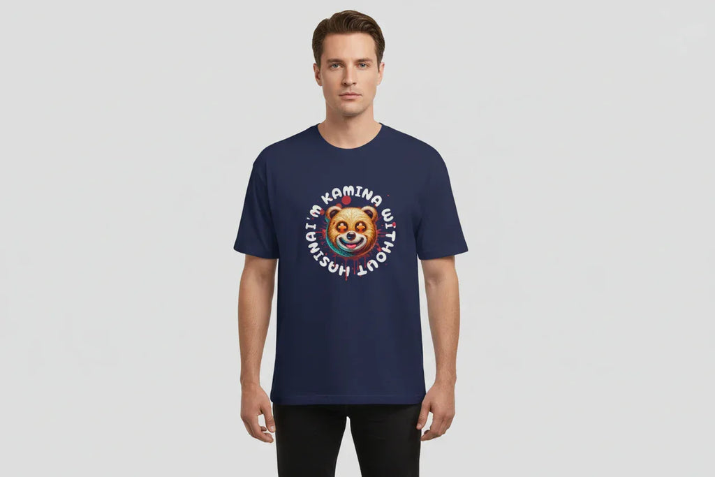 Psycho Bear Slogan Tee - VIVA ENTERPRISES 