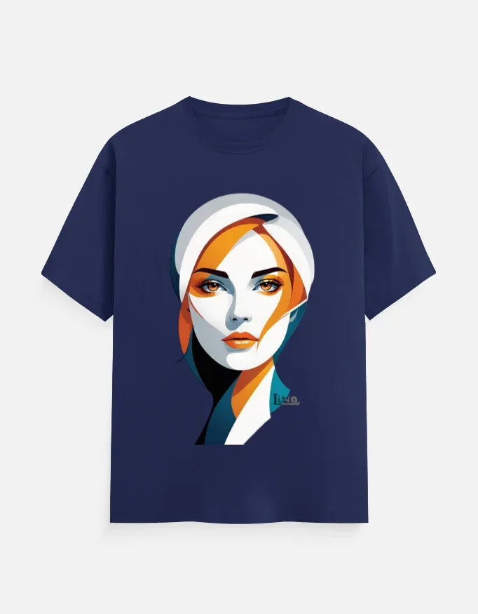 Modern Minimalist Woman Portrait Graphic T-Shir - VIVA ENTERPRISES 