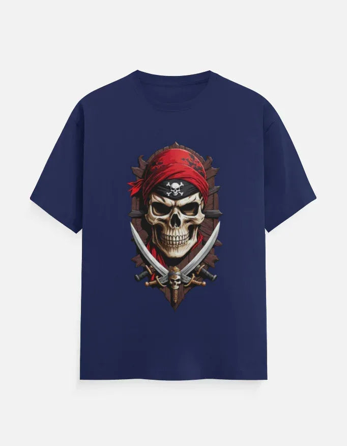 Men’s Urban Pirate Skull Graphic T-Shirt - VIVA ENTERPRISES 