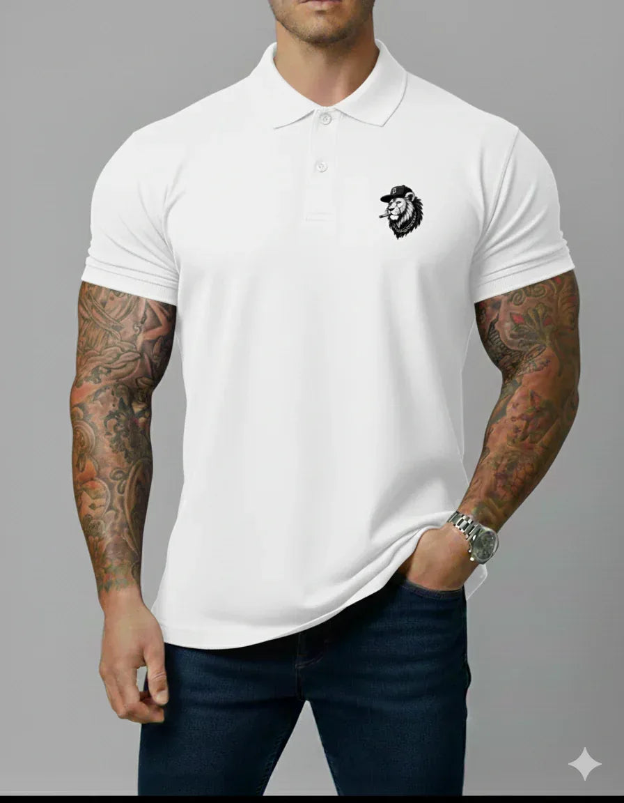 Polo with Gangster Lion Logo - VIVA ENTERPRISES 