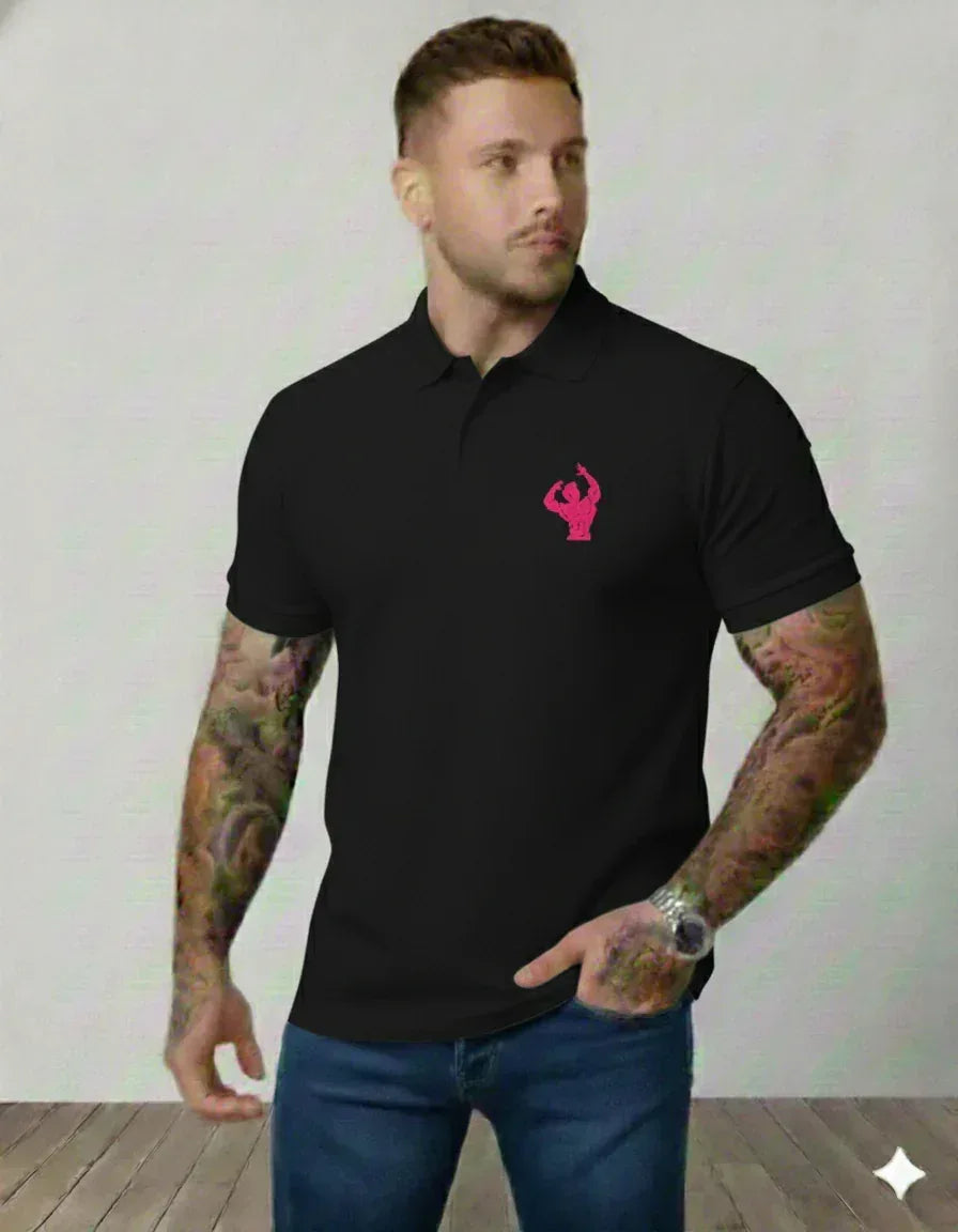 The Crimson Rebirth Polo – Pink Phoenix - VIVA ENTERPRISES 