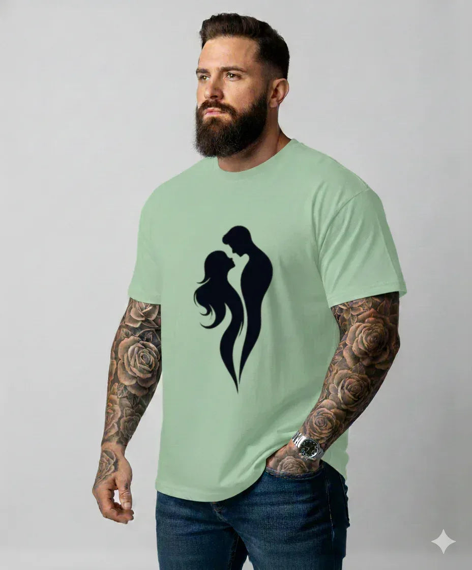 Red Couple Silhouette T-Shirt - VIVA ENTERPRISES 