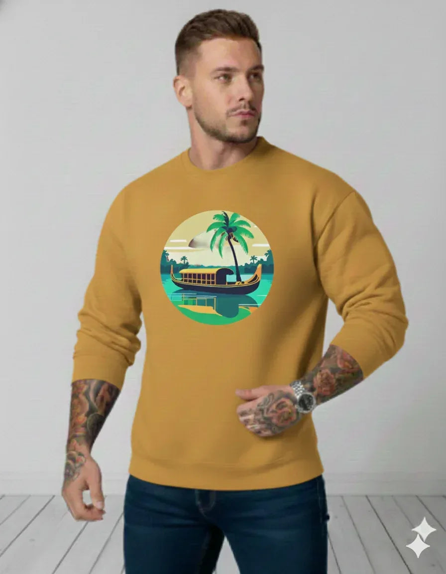 Kerala Backwaters Sweatshirt - VIVA ENTERPRISES 
