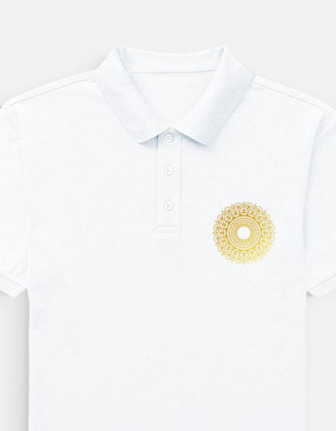 The Golden Zenith Polo - Intricate Circular Pattern - VIVA ENTERPRISES 
