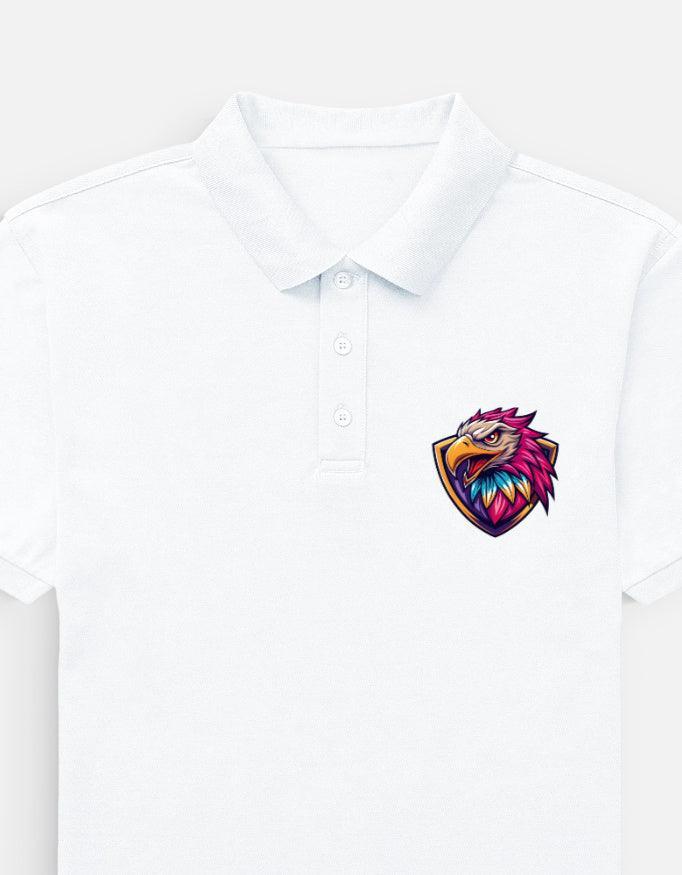 Black Polo with Neon Eagle Logo - VIVA ENTERPRISES 