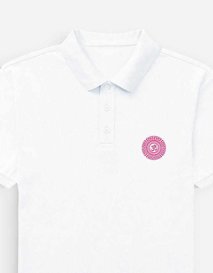 The Zen Om Emblem Polo – Pink and Black Premium - VIVA ENTERPRISES 